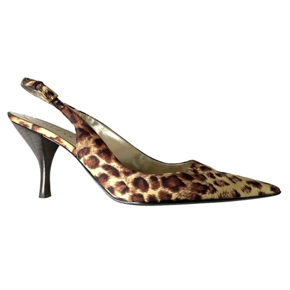 Guess by Marciano Shoes - 🟢 Guess By Marciano Leopard Print Pointed Toe Sling Back - US 7.5 - CLEARANCE